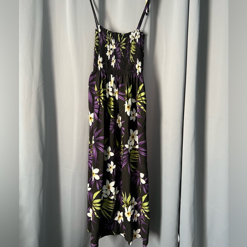 Plus size tropical dress